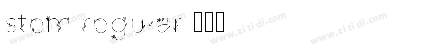 stem regular字体转换